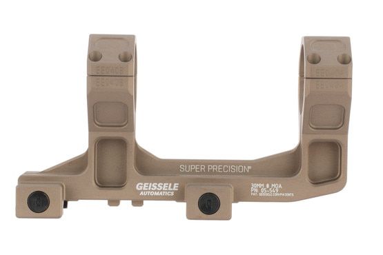 Geissele Super Precision 30mm scope mount is made from aluminum